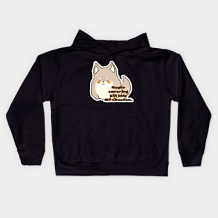 Pupper Growlsalot - Maybe Swearing Will Help The Situation Kids Hoodie